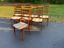 Load image into Gallery viewer, 8 Mid Century Rosewood Dining Chairs from Denmark
