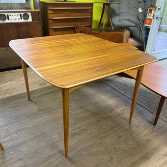 Mid Century Walnut and Ash Dining Table