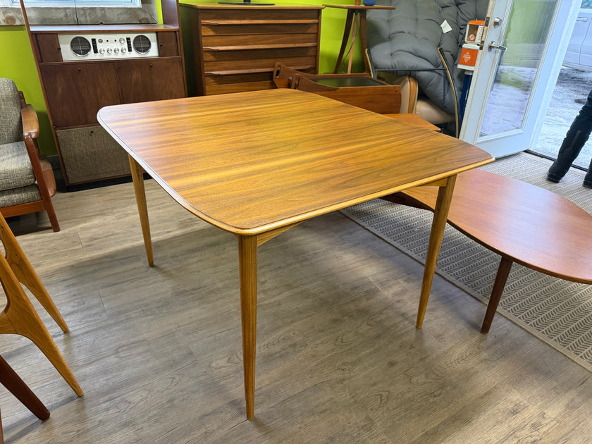 Mid Century Walnut and Ash Dining Table