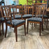 6 Mid Century Walnut Dining Chairs