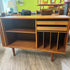 Mid Century Teak Tambourine Door Sideboard / Record Cabinet