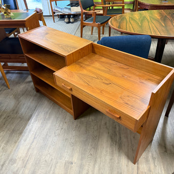 Mid Century Teak Desk / Bookcase