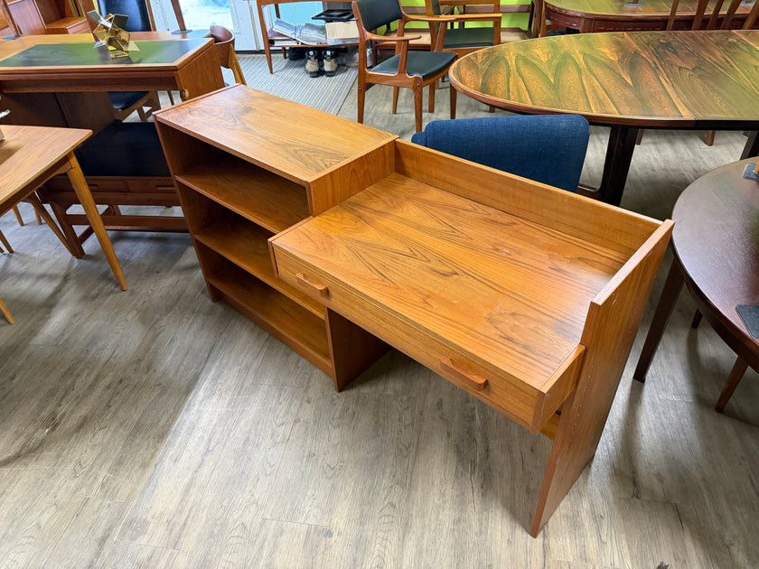 Mid Century Teak Desk / Bookcase
