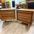 Mid Century Walnut Nightstands