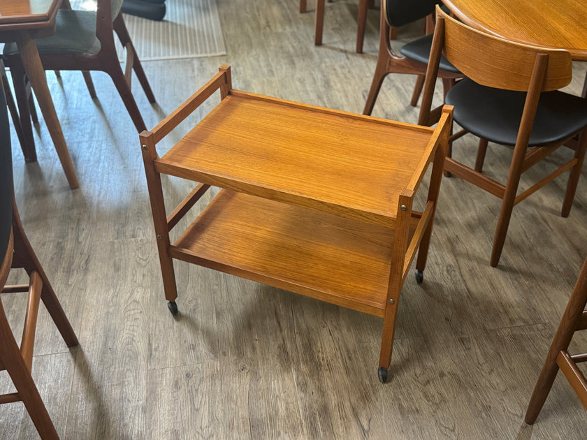 Mid Century Teak Bar Cart