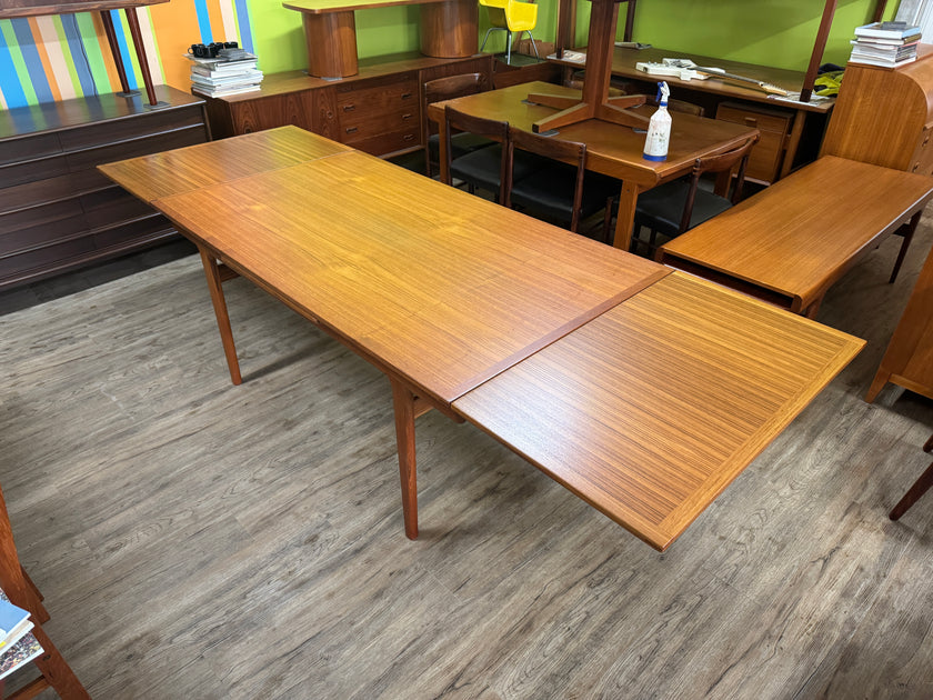 Mid Century Teak XL Dining Table from Denmark
