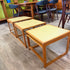 Mid Century Oak Nesting Tables