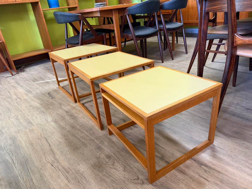 Mid Century Oak Nesting Tables