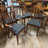 6 Mid Century Walnut Dining Chairs
