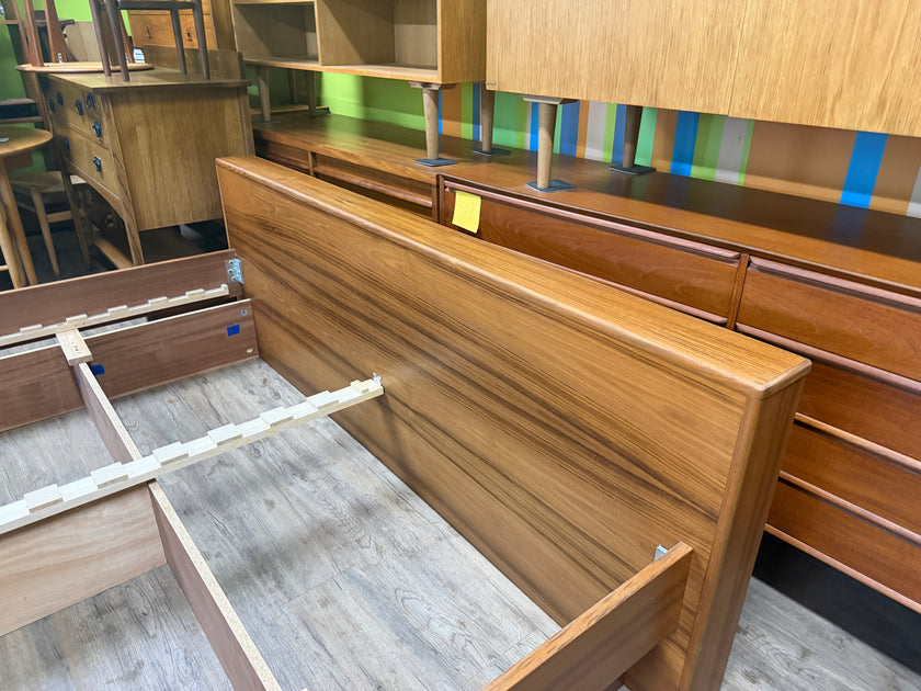 Mid Century Teak King Bed