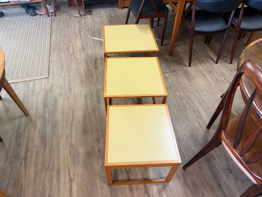 Mid Century Oak Nesting Tables