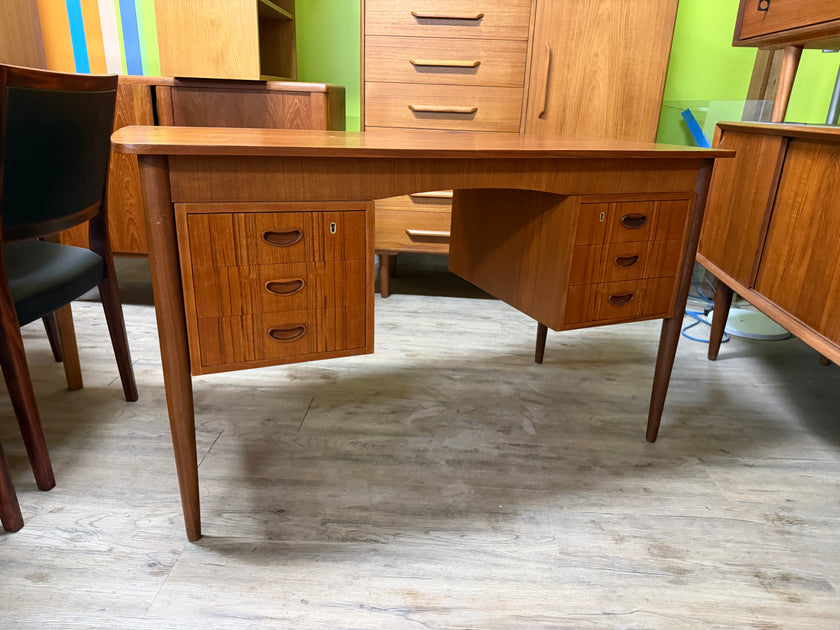 Mid Century Teak Executive Desk from Denmark