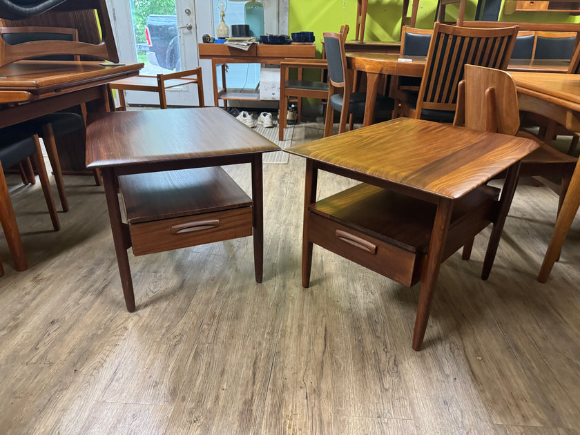 Mid Century Solid Teak Side Table