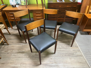 Mid Century Teak Dining Chairs from Denmark