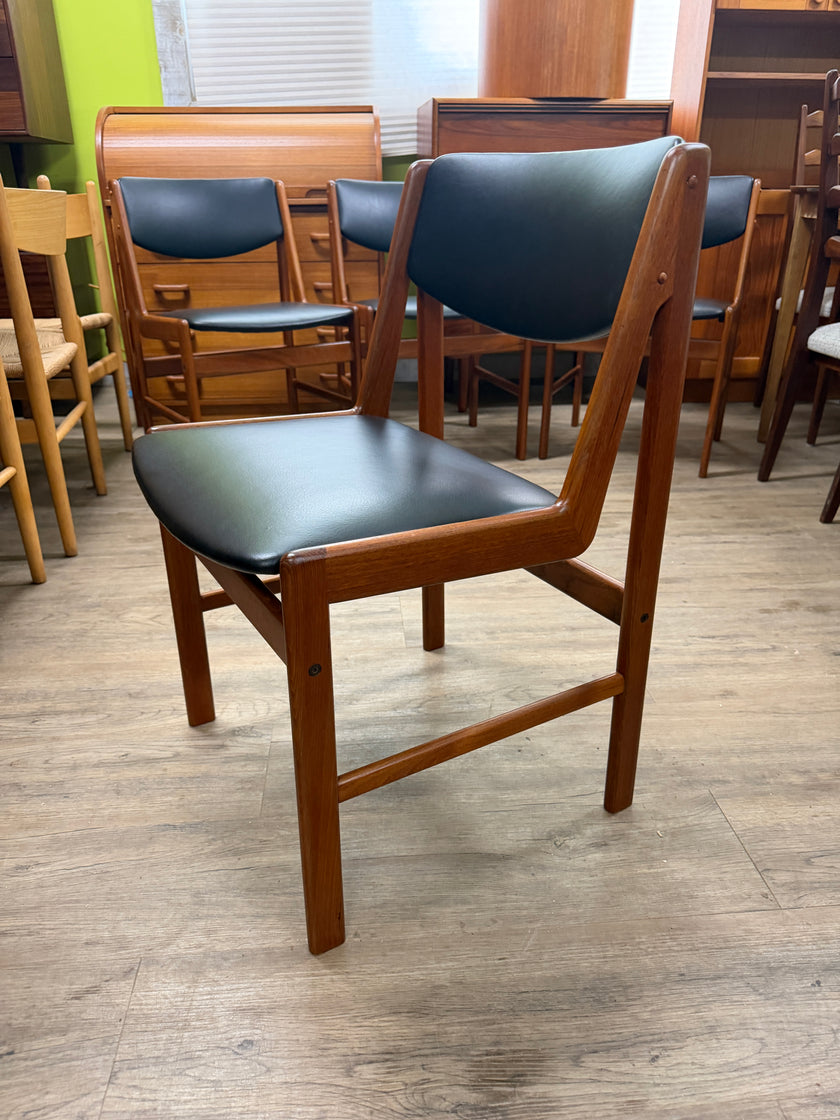6 Mid Century Teak Dining Chairs