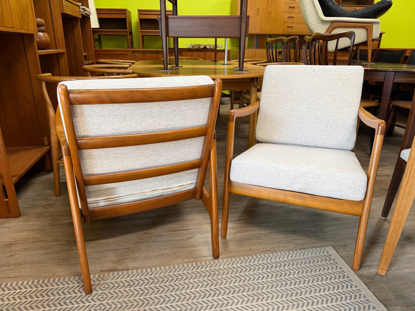 Mid Century Lounge Chairs from Denmark