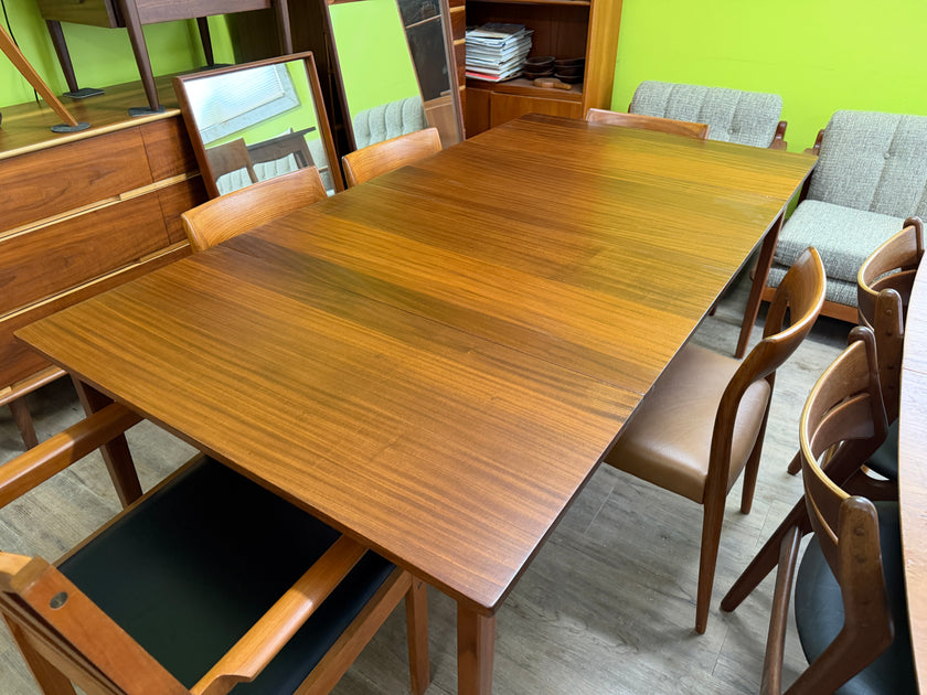 Mid Century Solid Teak Dining Table
