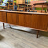 Mid Century Teak Bow Front Sideboard from Denmark
