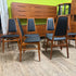 6 Mid Century Teak Dining Chairs from Denmark