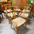 6 Mid Century Oak Wishbone Dining Chairs by Hans J Wegner of Denmark