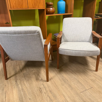 Mid Century Teak Lounge Chairs