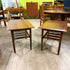 2 Mid Century Solid Teak Side Tables