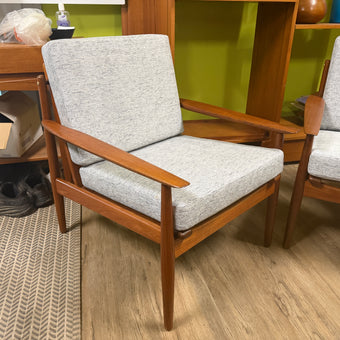 Mid Century Teak Lounge Chairs from Denmark