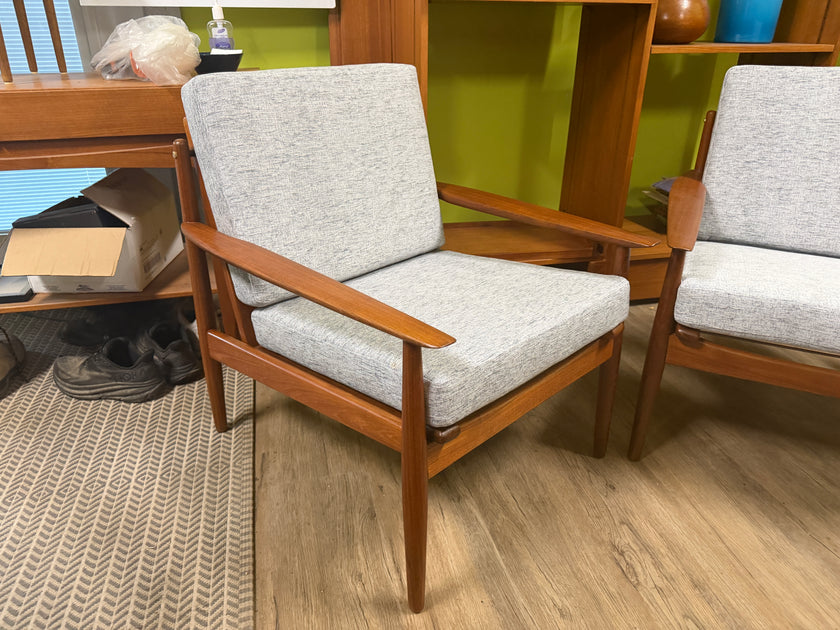 Mid Century Teak Lounge Chairs from Denmark