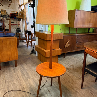 Mid Century Teak Floor Lamp