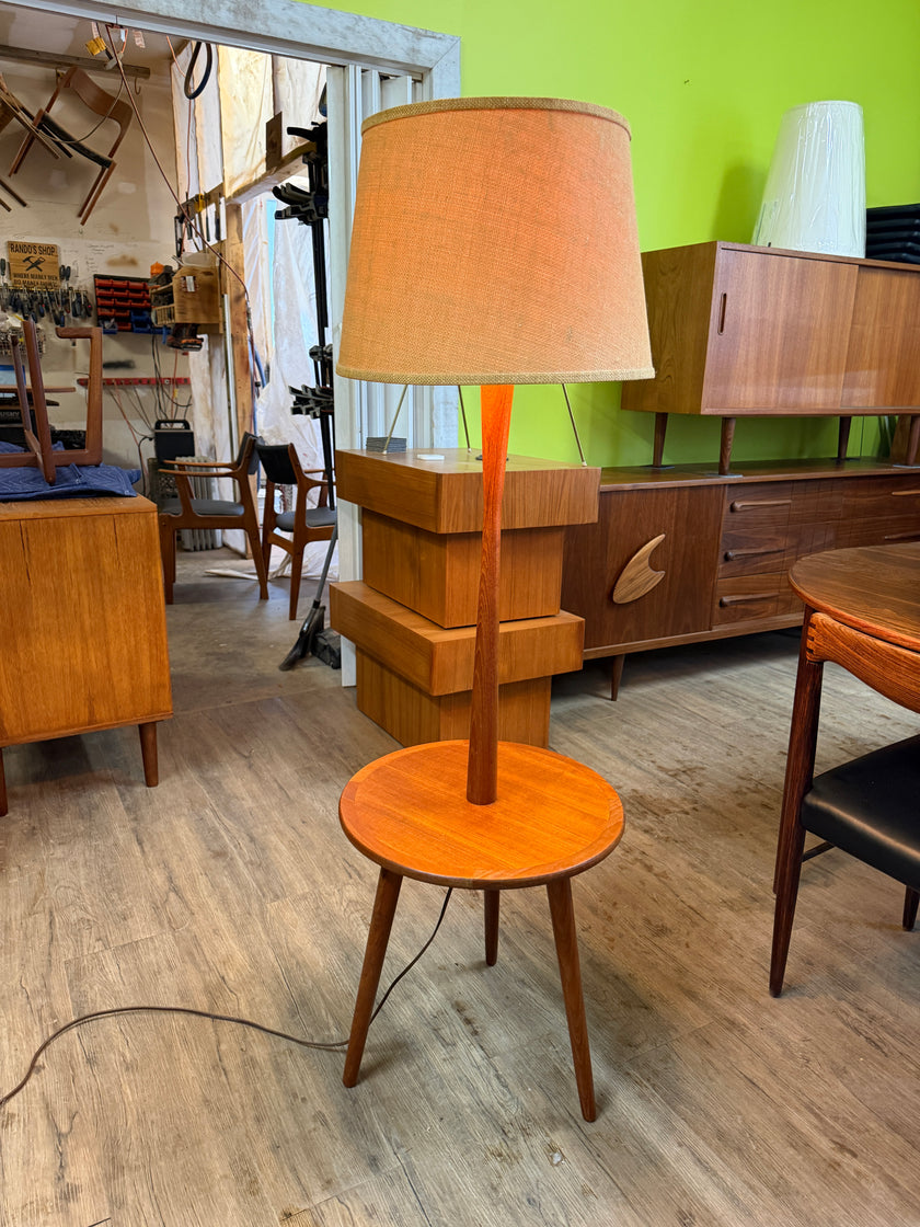 Mid Century Teak Floor Lamp
