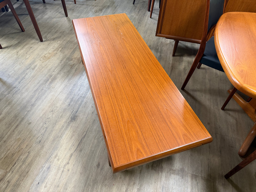 Mid Century Teak Coffee Table with built in Side Tables from Denmark