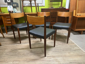 Mid Century Teak Dining Chairs from Denmark