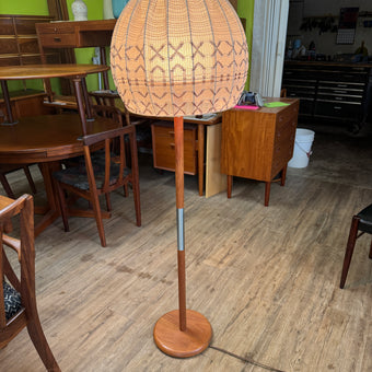 Mid Century Teak Floor Lamp