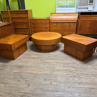 Mid Century Teak Coffee and End / Side Table Set