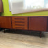 Mid Century Teak Tambour Door Sideboard