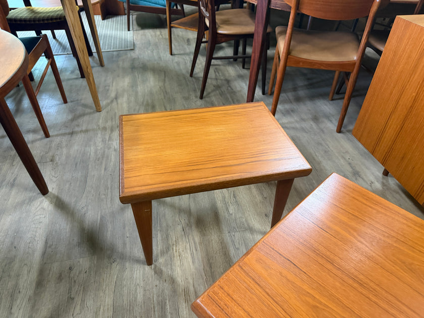 Mid Century Teak Coffee Table with built in Side Tables from Denmark