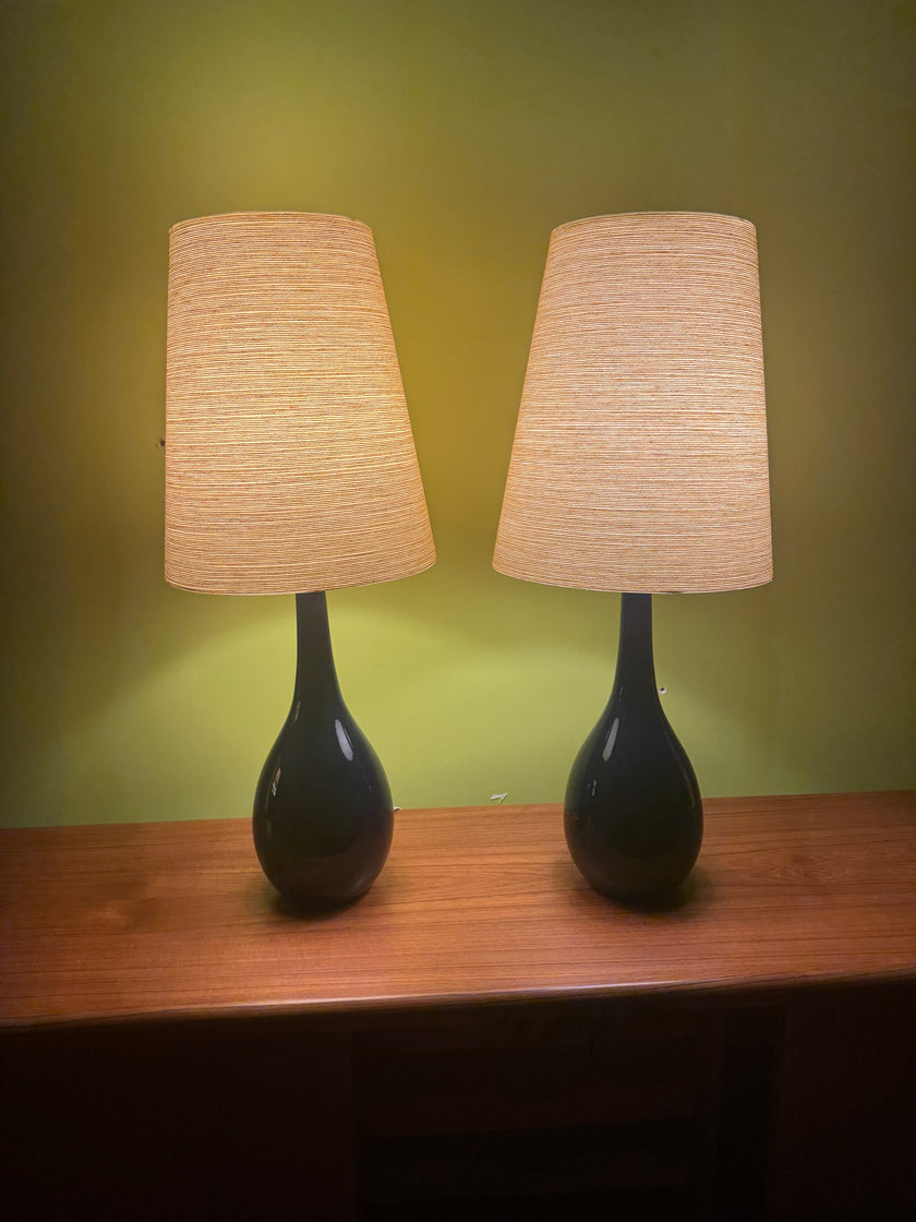 Mid Century Cobalt Blue Lotte Lamps