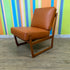 Mid Century Teak and Leather Lounge Chair from Denmark