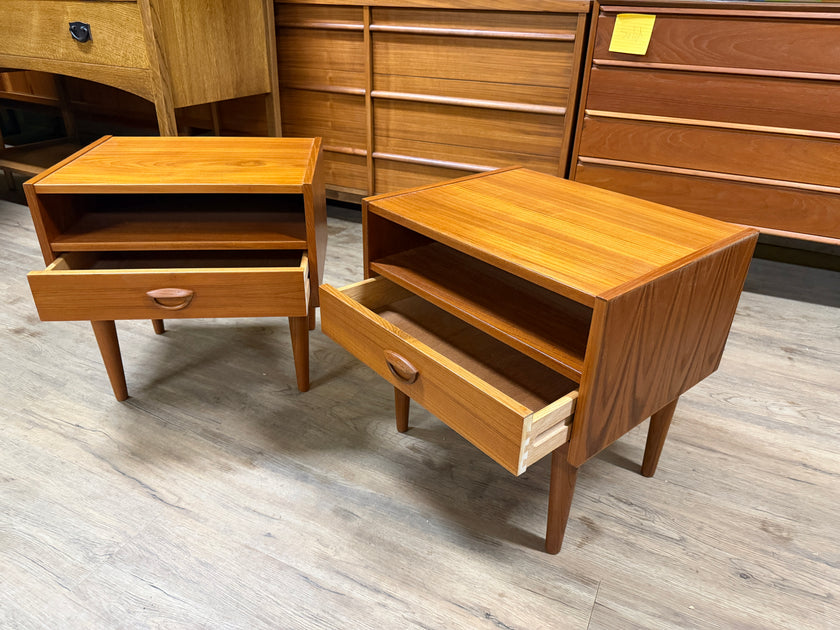 Mid Century Teak Nightstands