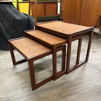 Mid Century Teak Nesting Tables