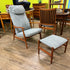 Mid Century Teak Lounge Chair and Ottoman From Denmark