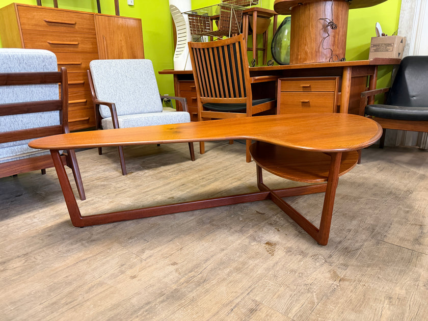 Mid Century Teak Boomerang Coffee Table