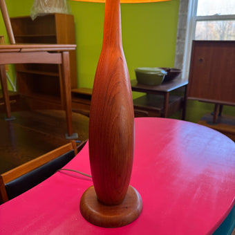 Mid Century Teak Table Lamp