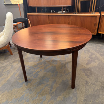 Mid Century Brazilian Rosewood Flip Flap Dining Table from Denmark