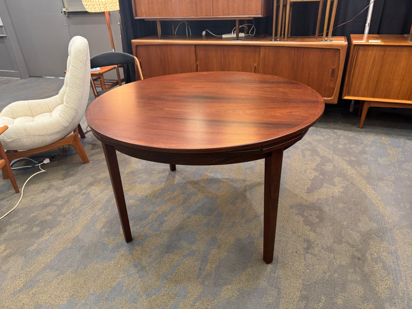 Mid Century Brazilian Rosewood Flip Flap Dining Table from Denmark