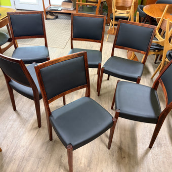 6 Mid Century Dining Chairs from Sweden
