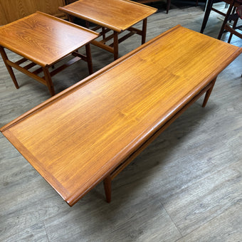 Mid Century Teak Coffee and Side Table set