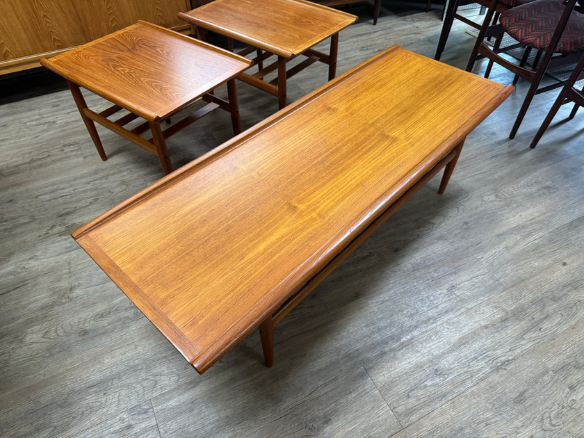 Mid Century Teak Coffee and Side Table set