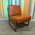 Mid Century Teak and Leather Lounge Chair from Denmark