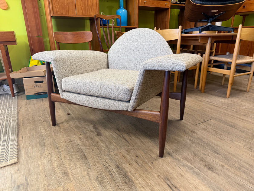 Mid Century Walnut Lounge Chair